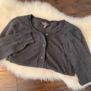 Fitted Dark Gray Cardigan